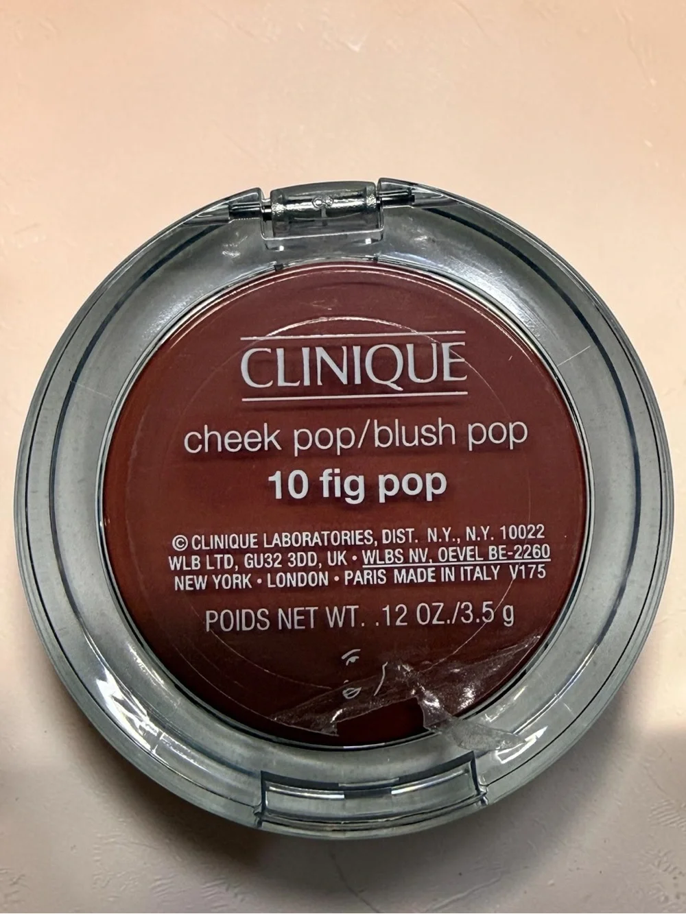 NEW Clinique Cheek Pop Blush Pink Honey Pop Glow Face Blush Full Size NWOB